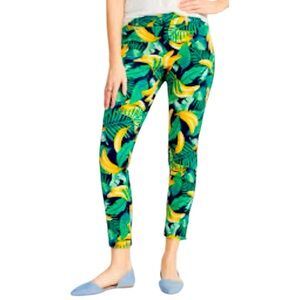 Old Navy Sz 6 Mid-Rise Printed Pixie Ankle
Pants, Banana